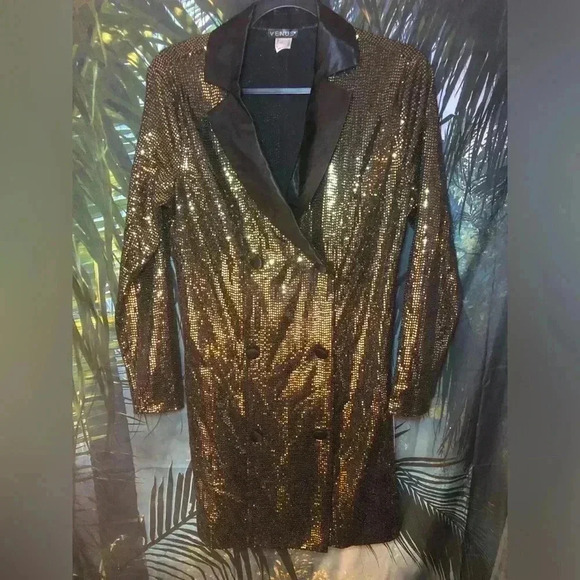 VENUS Women’s Metallic Blazer Mini Dress - Picture 13 of 16
